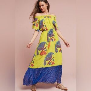Mishti Silk Maxi Dress Anthropologie